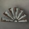 Large 48 inch Rustic Metal Half Moon Windmill Farmhouse Wall Sculpture Decor